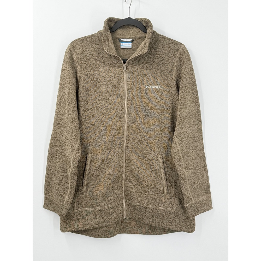 Columbia Sweater Fleece Full Zip Jacket Womens Large Gorpcore Hiking Cabincore